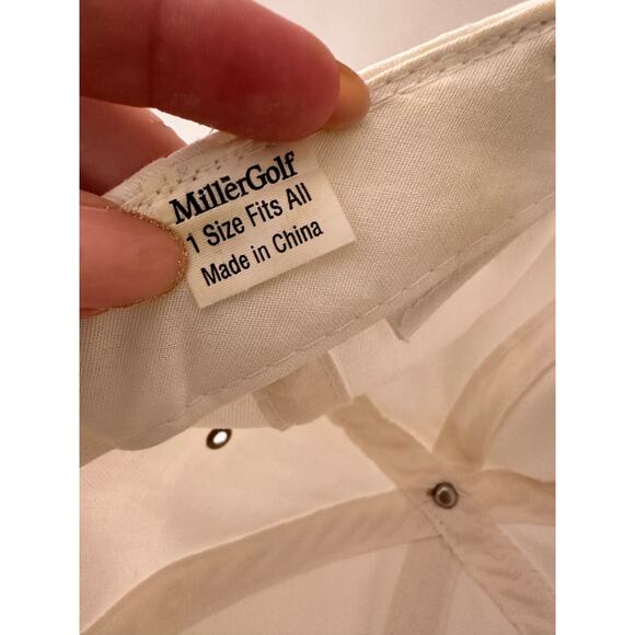 US Open 1993 Golf Tournament Baltusrol Club NJ Hat Cap Ball White Vtg Elastic - Picture 4 of 4